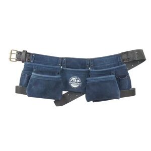 NWT Children 9 Pocket Tool Belt in Blue Suede Leather by Graintex